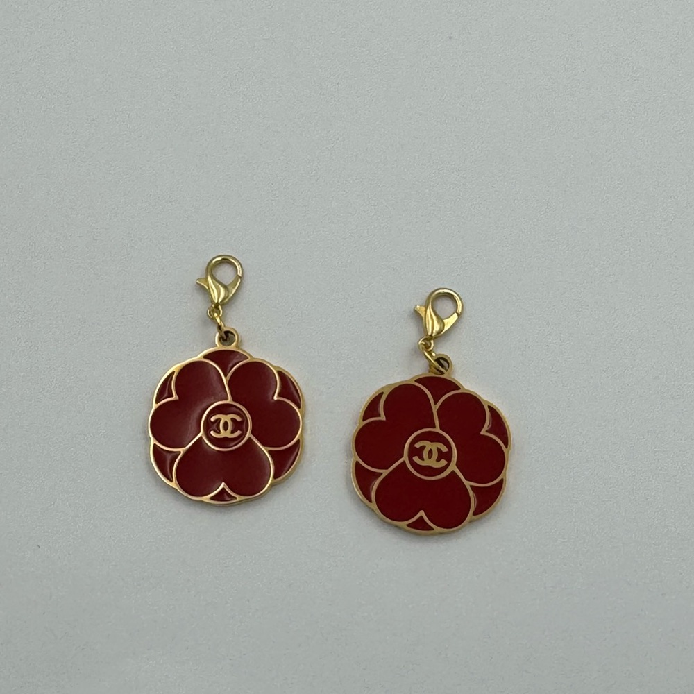 Chanel Valentines Red Flower Charm